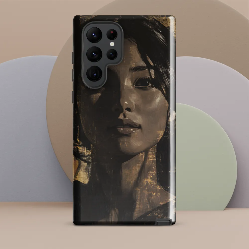 Golden Gaze: A Contemporary Portrait