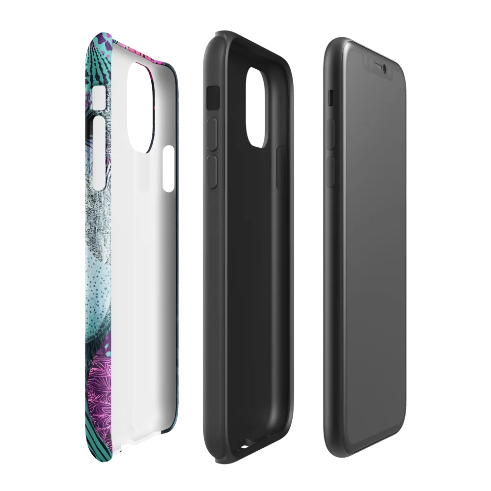 Mystical Beauty in Blue and Pink | Phone Case |  11 | Tough Case | Glossy