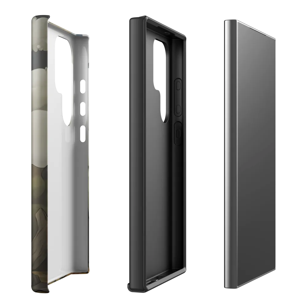 Whimsical Stone Figure in a Rocky Landscape | Phone Case |  S24 Ultra | Tough Case | Matte