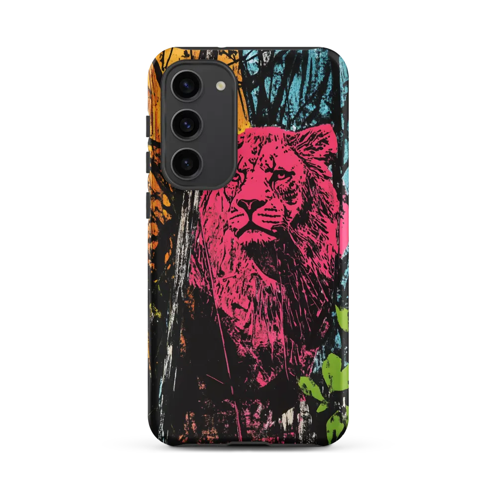 Fierce Vibrance: The Pink Lion