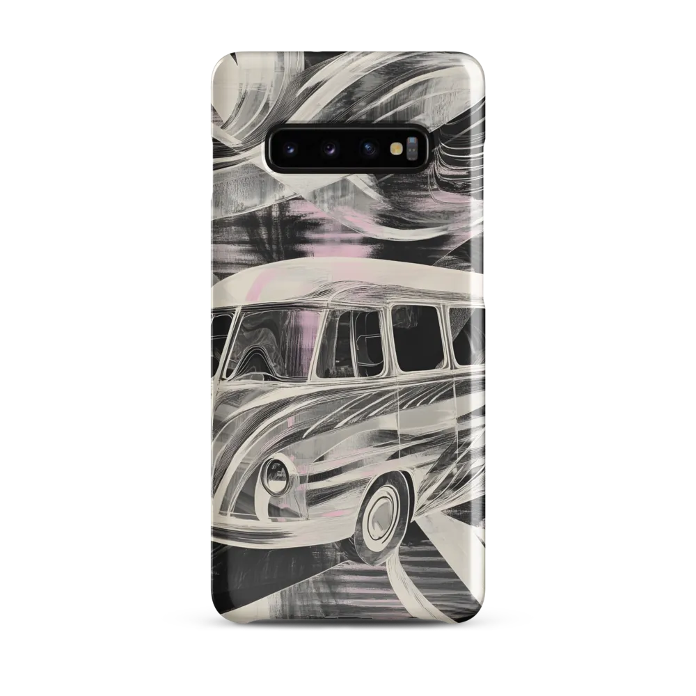 Motion in Monochrome: A Vintage Journey | Phone Case |  S10 Plus | Snap Case | Glossy