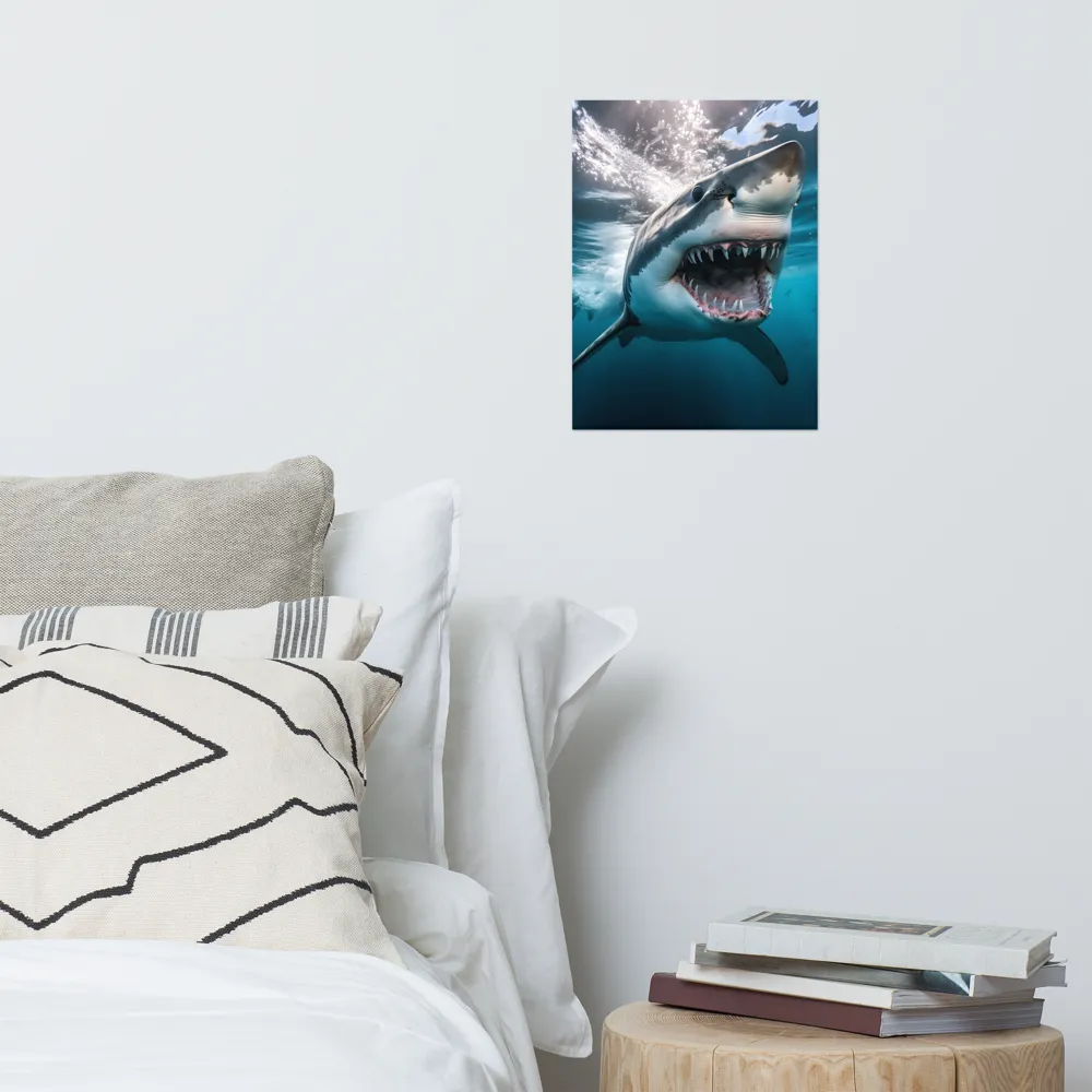 Majesty of the Ocean: The Great White Shark | Poster | 12″×16″