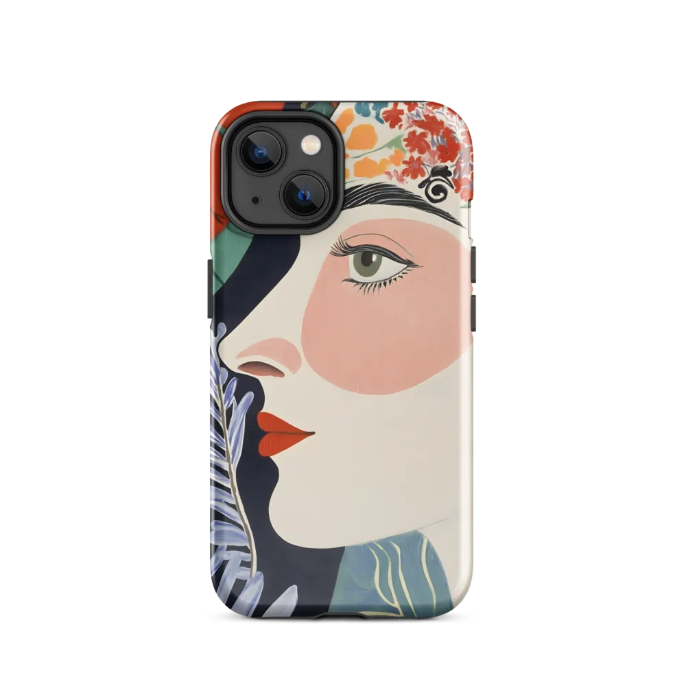 Floral Serenade: A Modern Portrait