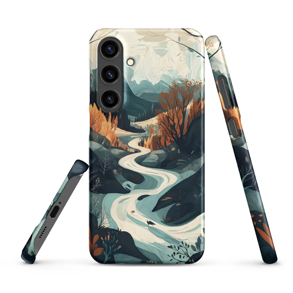 Winding Serenity: A Digital Landscape