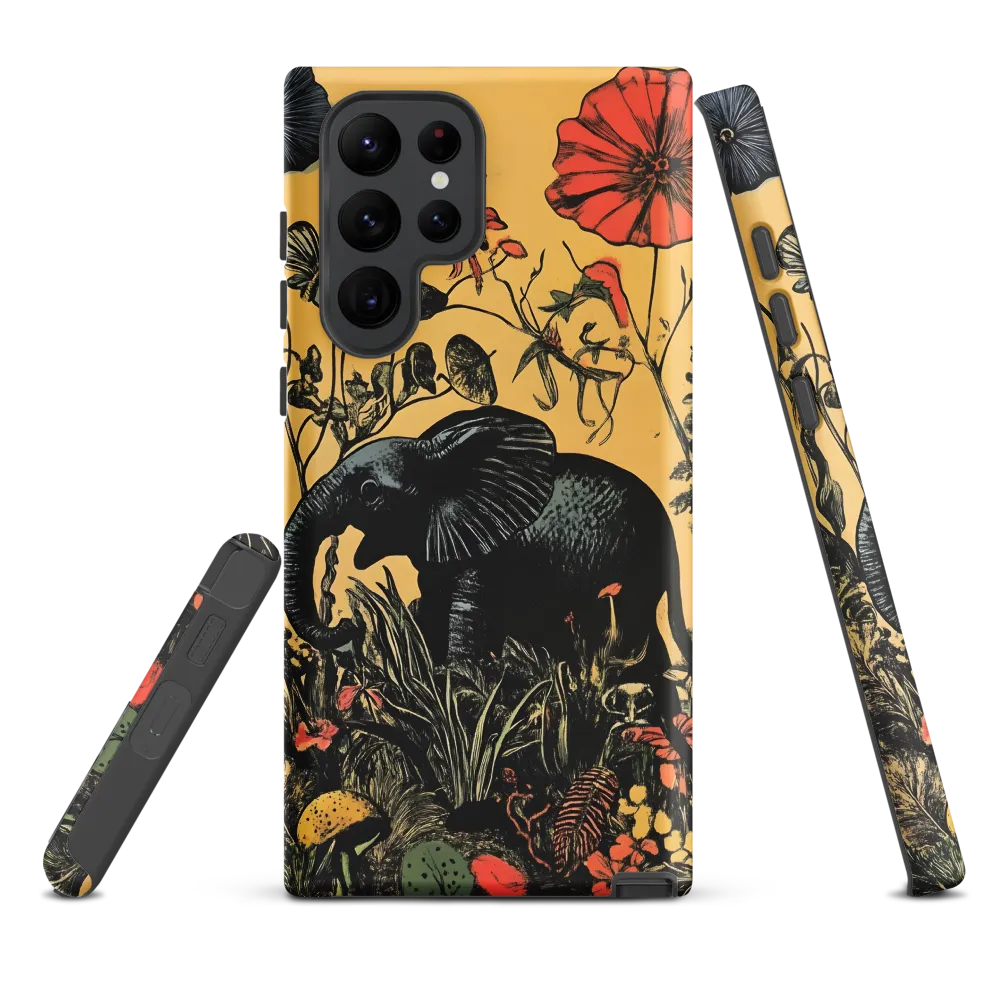 Floral Majesty: The Elephant's Sanctuary