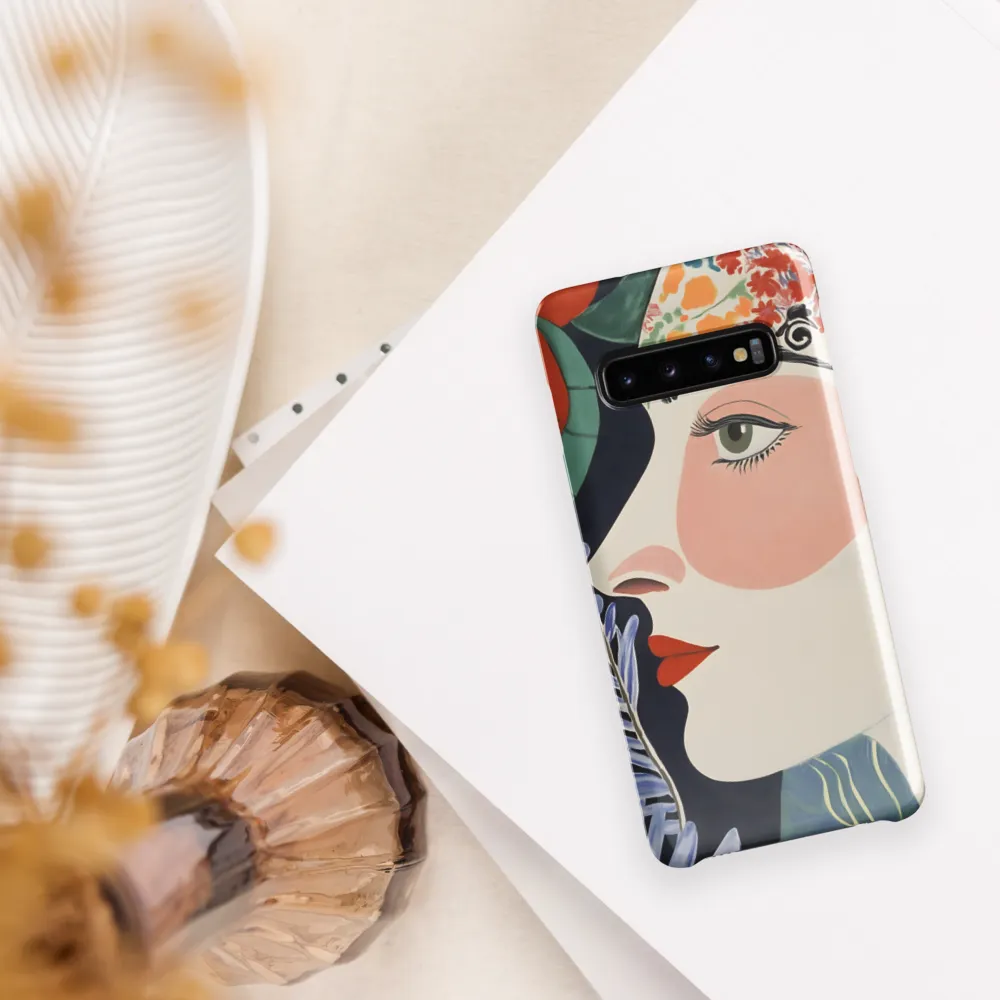Floral Serenade: A Modern Portrait