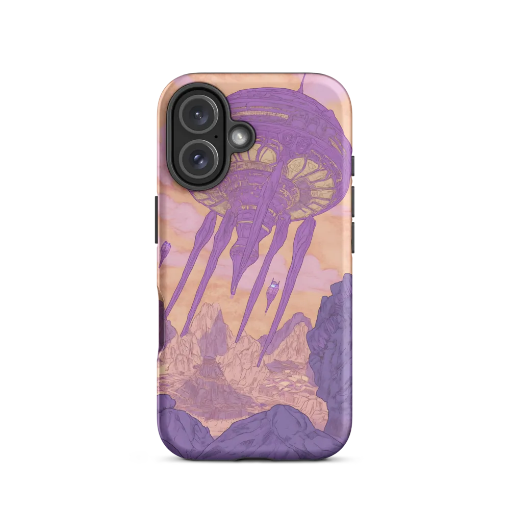 Elevated Serenity in a Futuristic Realm | Phone Case