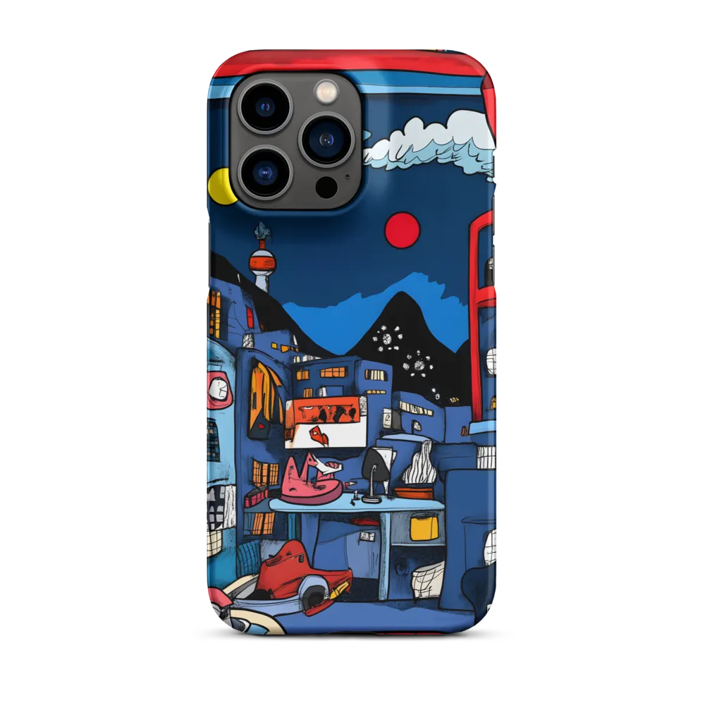 Whimsical Cityscape at Night