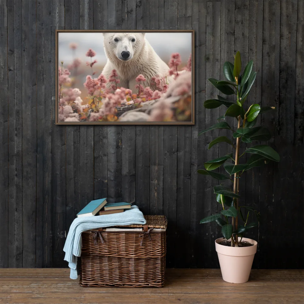 Curiosity Among Blooms: The Polar Bear