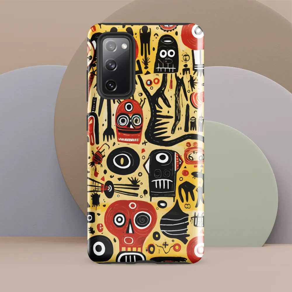Abstract Encounters: A Dance of Faces and Symbols