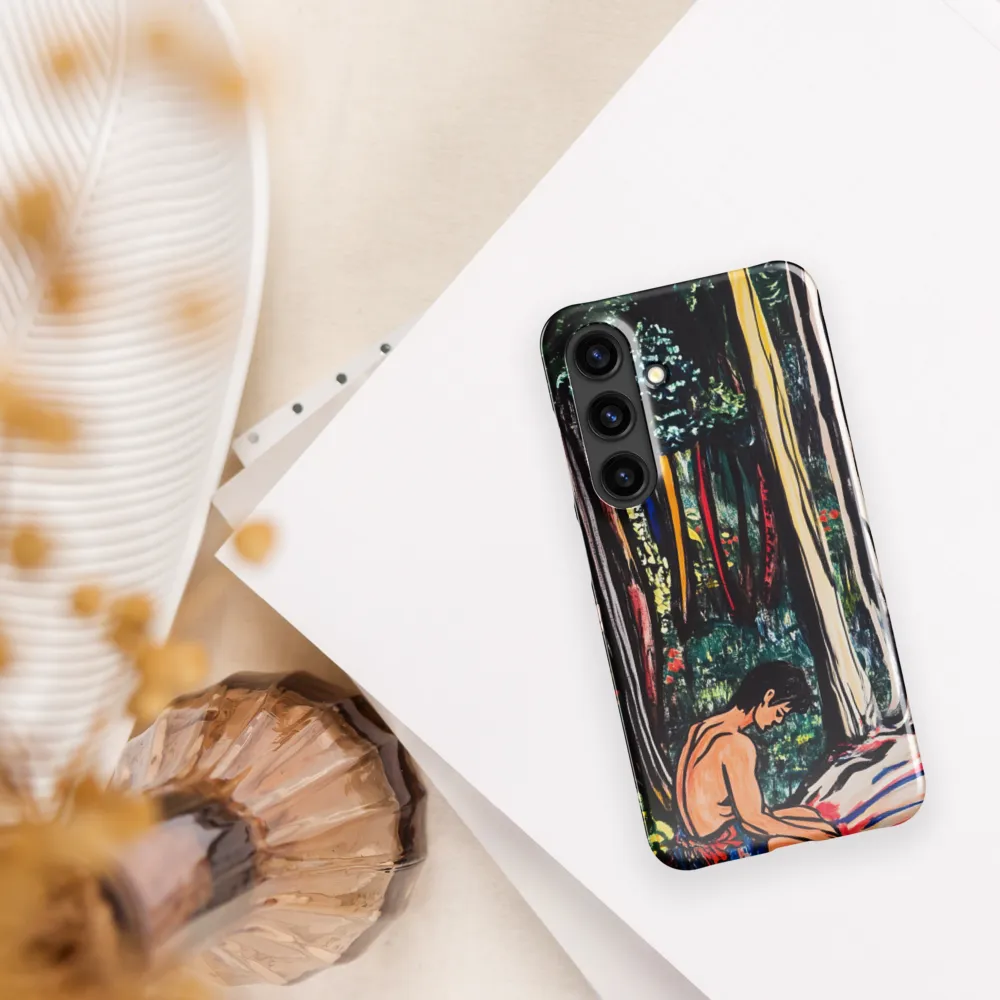Contemplation in Nature | Phone Case |  S24 | Snap Case | Glossy