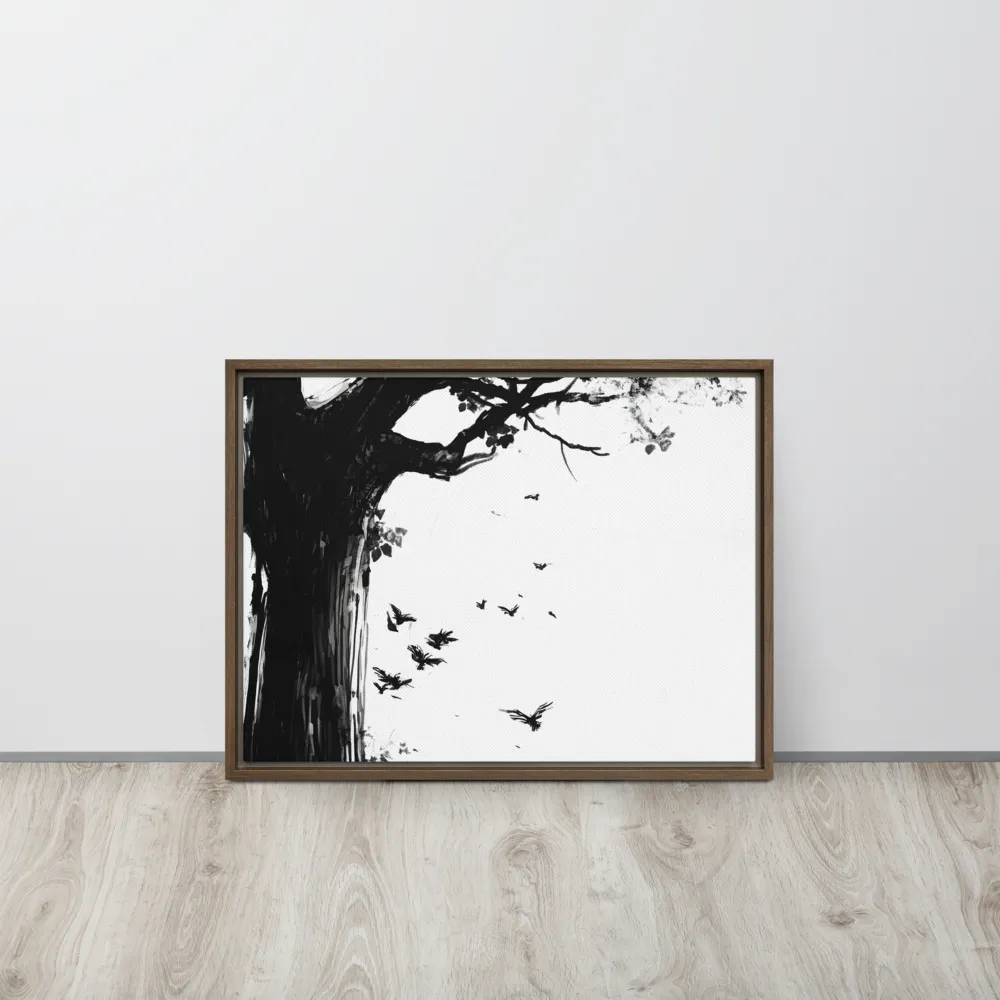 Whispers of Nature | Canvas with Brown Frame | 18″×24″