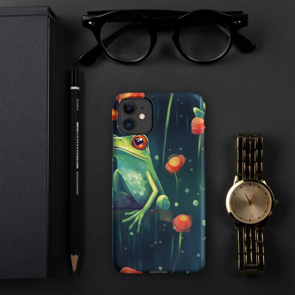 Playful Frogs in a Lush Pond | Phone Case |  11 | Snap Case | Matte