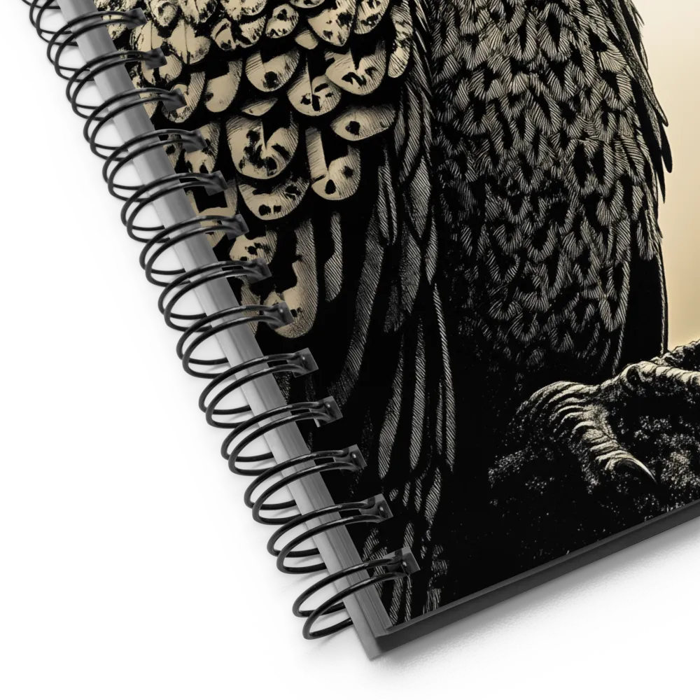 Majestic Owl in Detail | Spiral Notebook