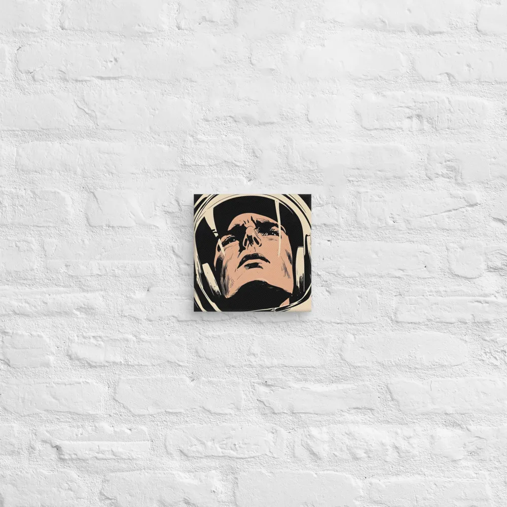 Gaze of the Astronaut | Canvas | 8″×8″