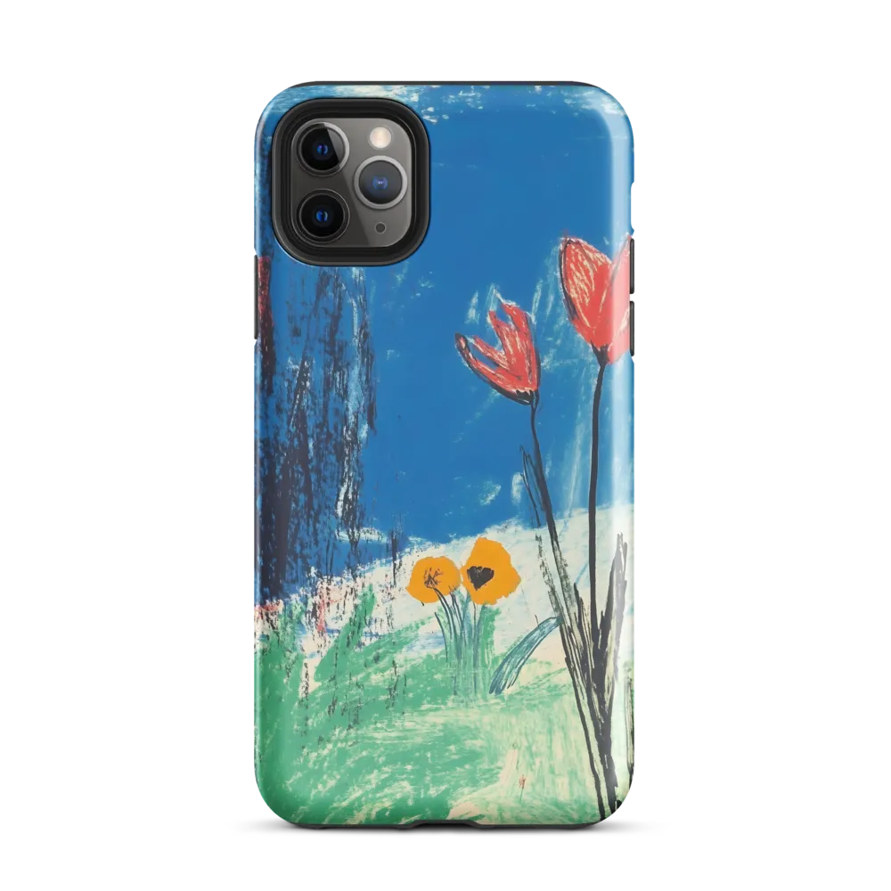 Joyful Blossoms in Blue | Phone Case |  11 Pro Max | Tough Case | Glossy