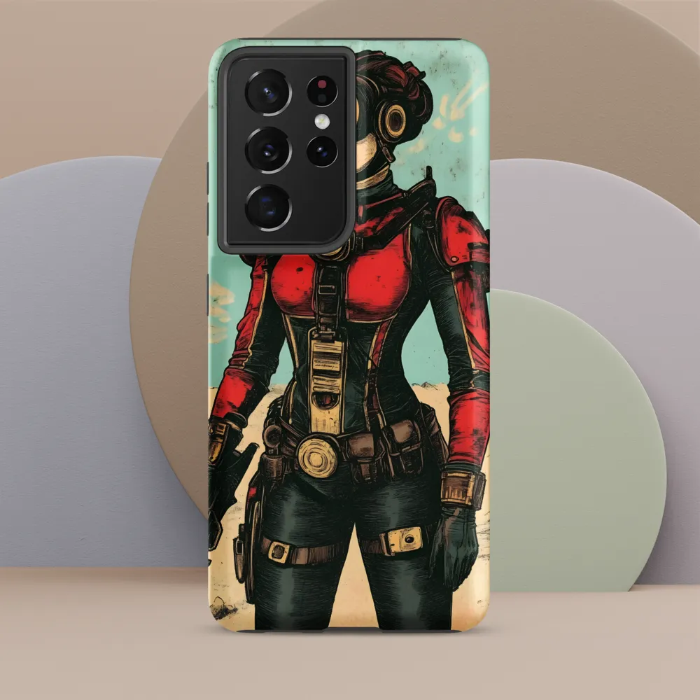 Futuristic Explorer: A Steampunk Adventure | Phone Case |  S21 Ultra | Tough Case | Matte