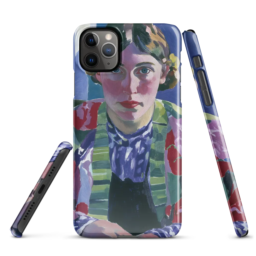 Vibrant Gaze: A Modernist Portrait | Phone Case |  11 Pro Max | Snap Case | Glossy