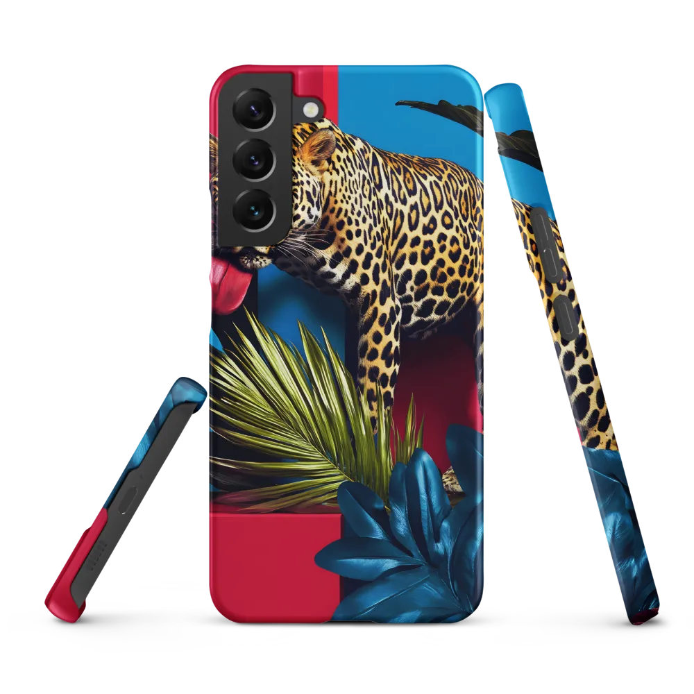 Playful Leopard in Vibrant Paradise