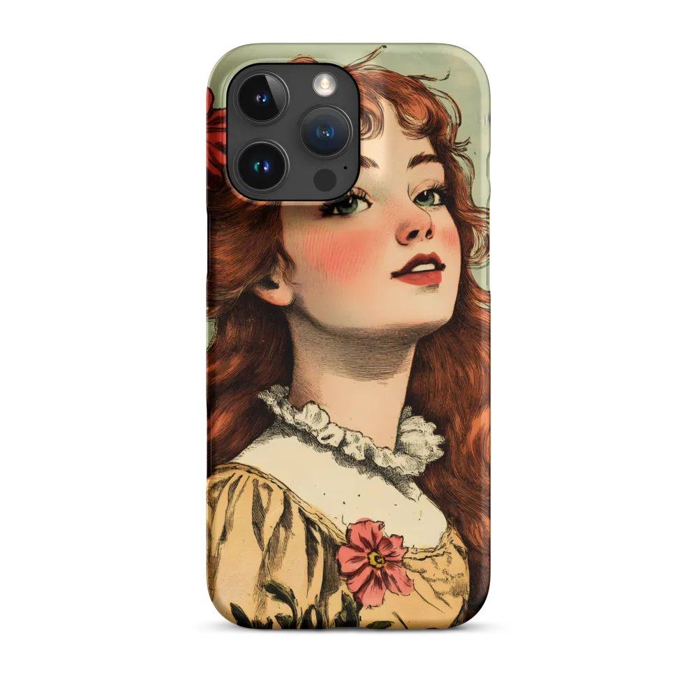 Whimsical Portrait of a Flower-Adorned Girl
