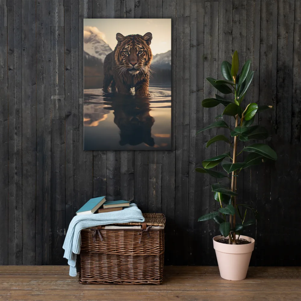 Majestic Reflection: The Tiger's Domain