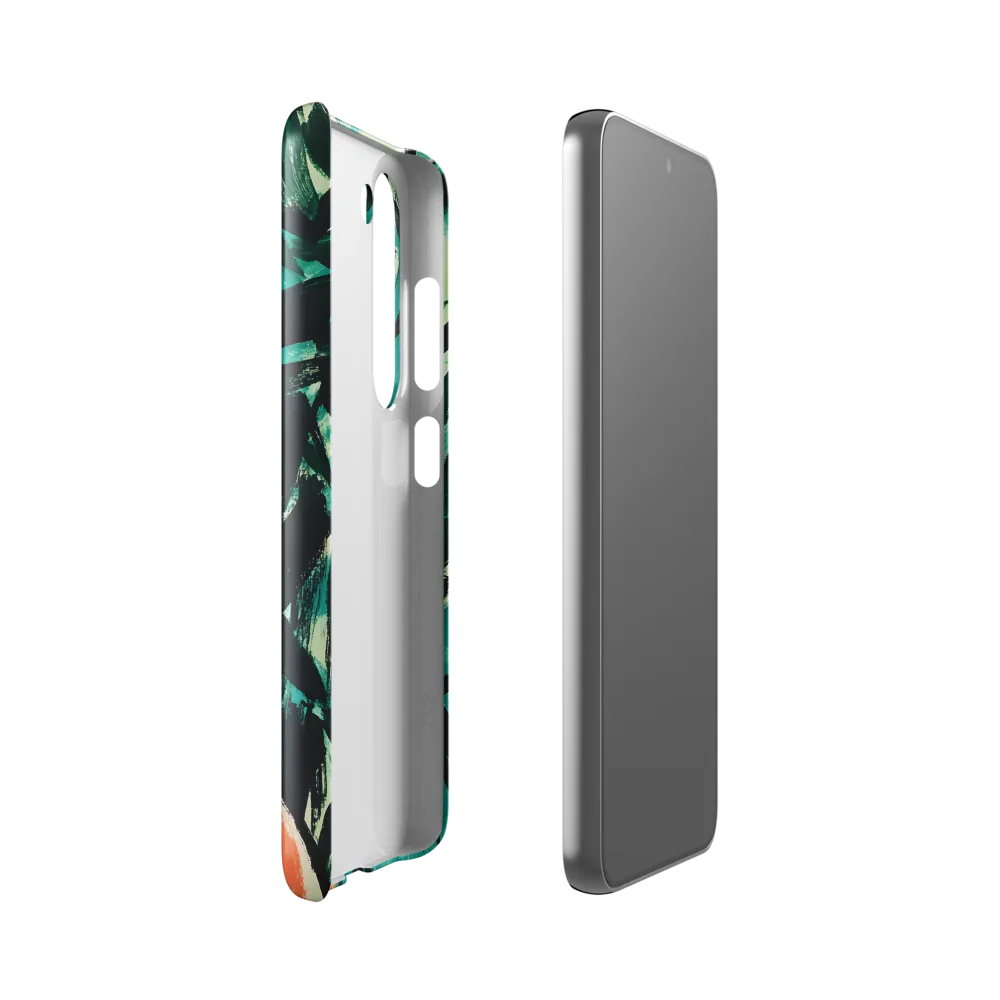 Curious Giraffe in Lush Greenery | Phone Case |  S23 | Snap Case | Glossy