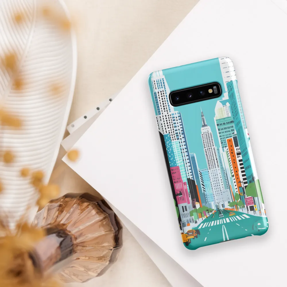 Urban Symphony: A Modern Cityscape | Phone Case |  S10 Plus | Snap Case | Glossy