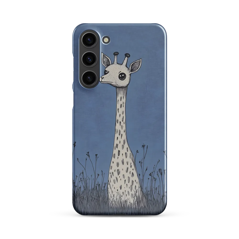Whimsical Giraffe in Blue