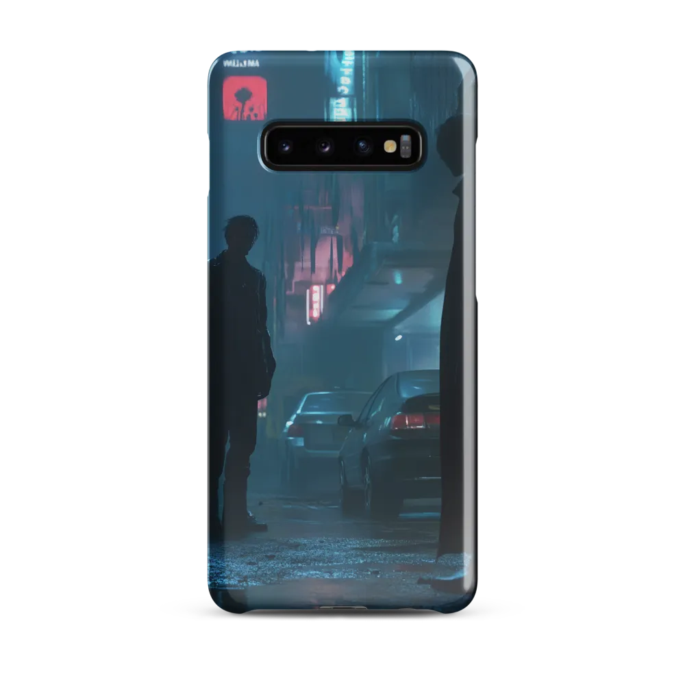 Shadows in the Neon Rain | Phone Case |  S10 Plus | Snap Case | Glossy