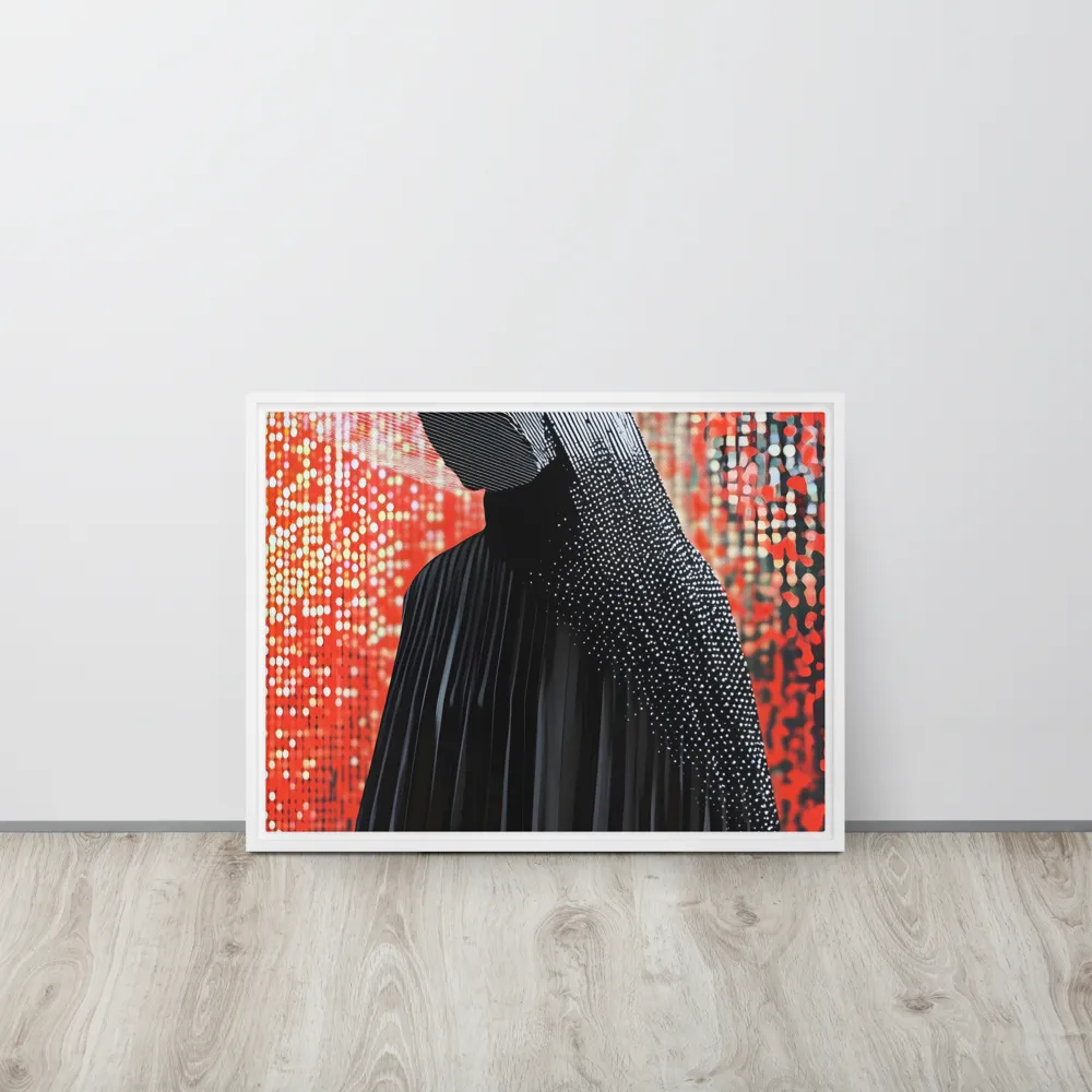 Veil of Modernity | Canvas with White Frame | 18″×24″