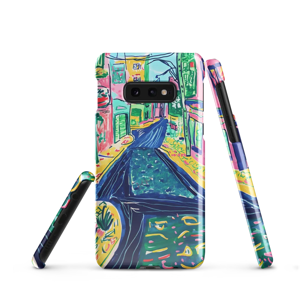 Dreamy Street in Vibrant Hues