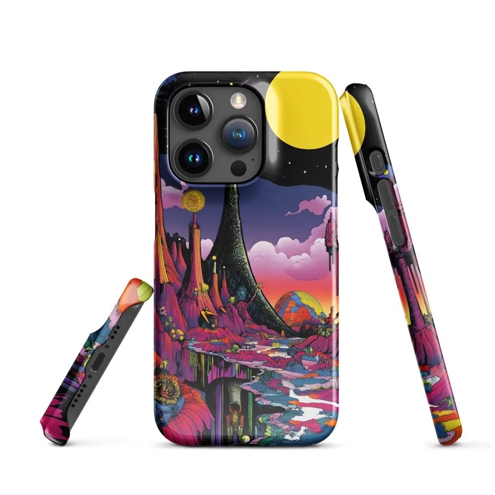 Celestial Dreams: A Journey Through an Alien Landscape | Phone Case |  15 Pro | Snap Case | Glossy
