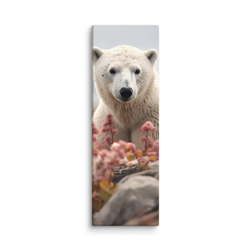 Curiosity Among Blooms: The Polar Bear