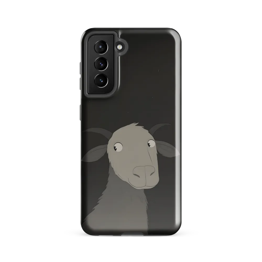 Whimsical Goat in Darkness