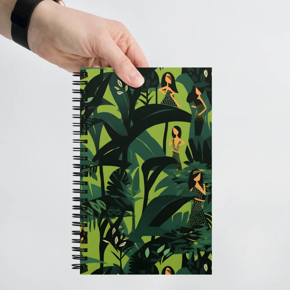 Harmony in Green | Spiral Notebook