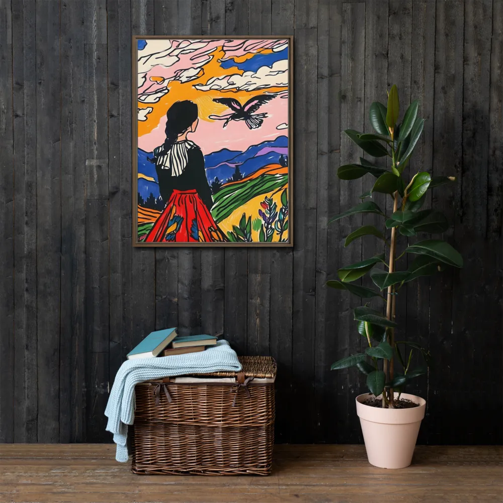 A Journey into Freedom | Canvas with Brown Frame | 24″×32″