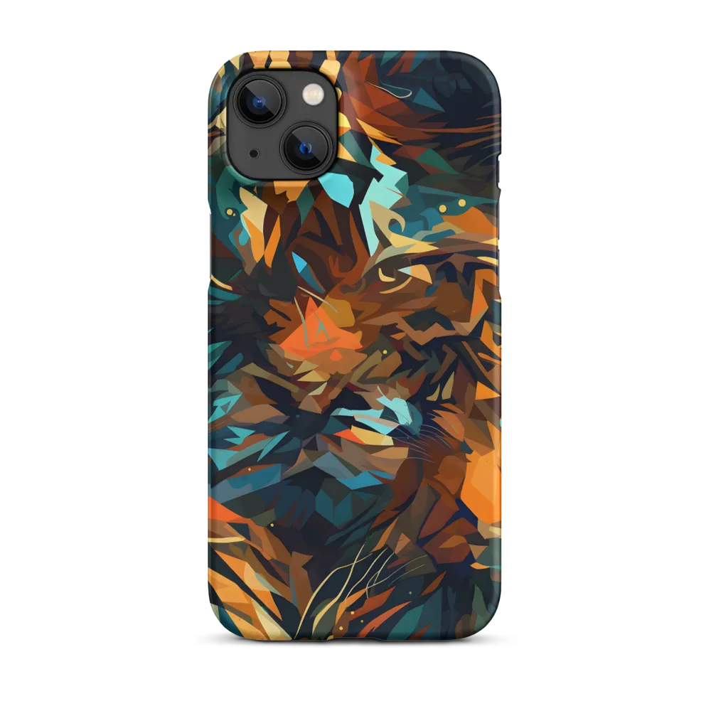 Wild Symphony: Abstract Tigers | Phone Case |  14 Plus | Snap Case | Matte