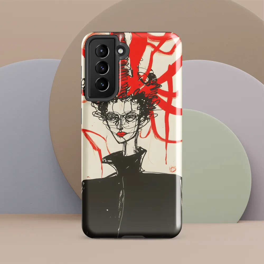 Dramatic Elegance in Red and Black