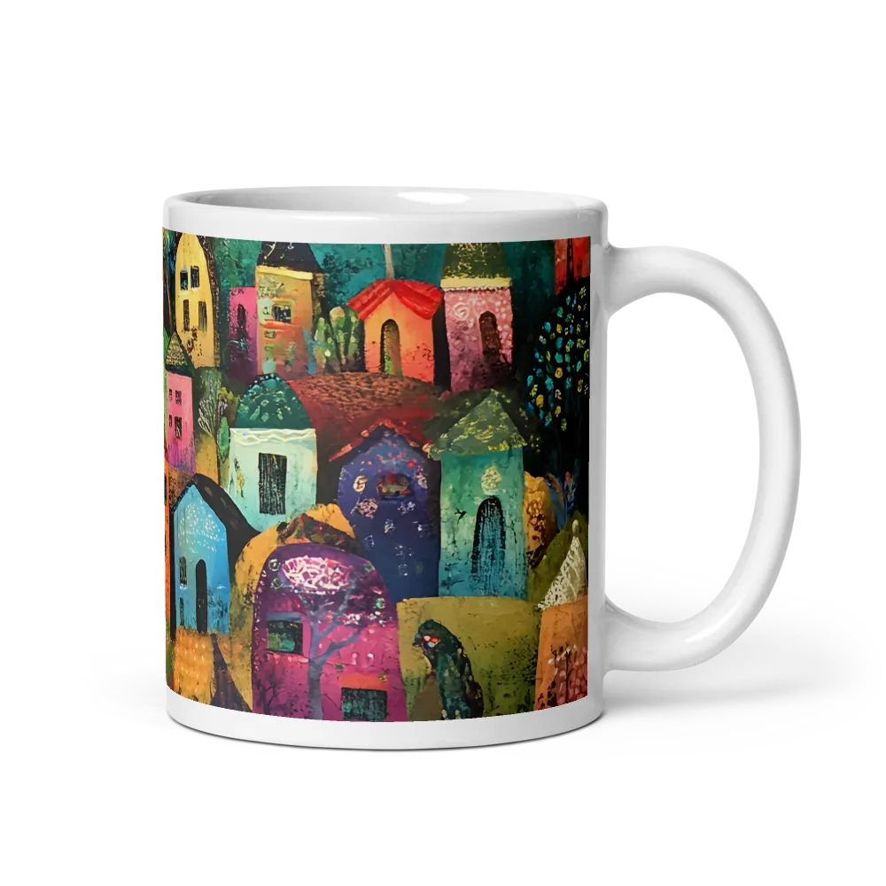 Whimsical Village Harmony | Mug with White inside | 11 oz