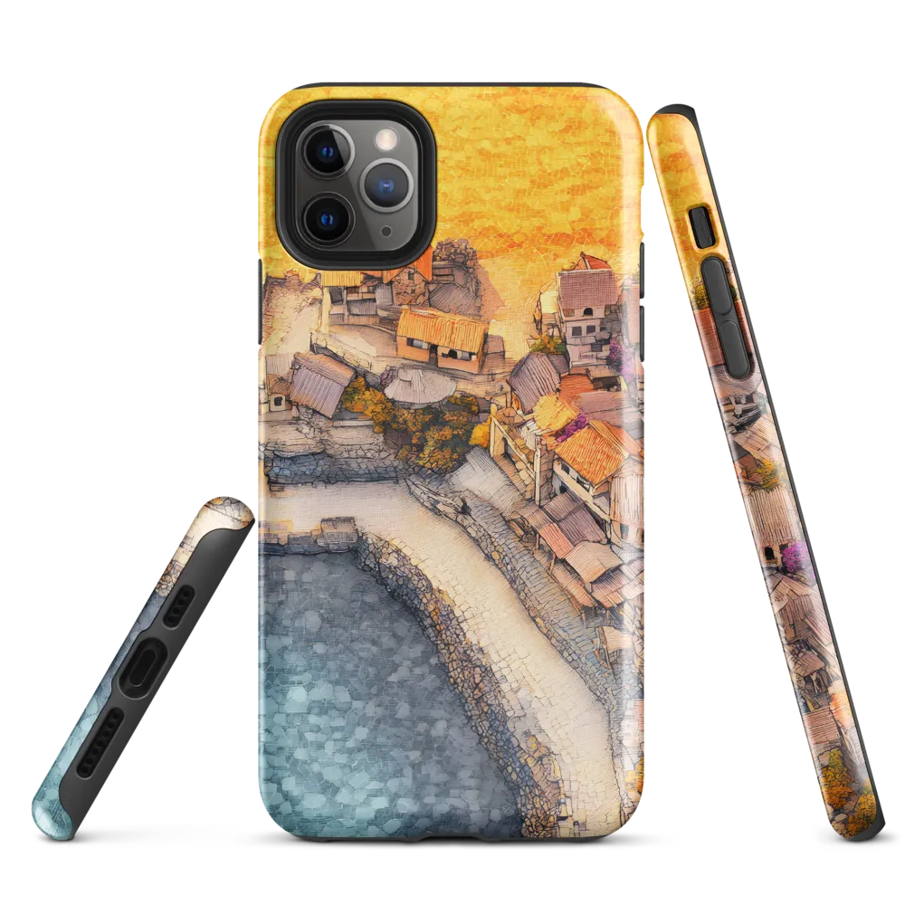 Tranquil Coastal Village Retreat | Phone Case |  11 Pro Max | Tough Case | Glossy