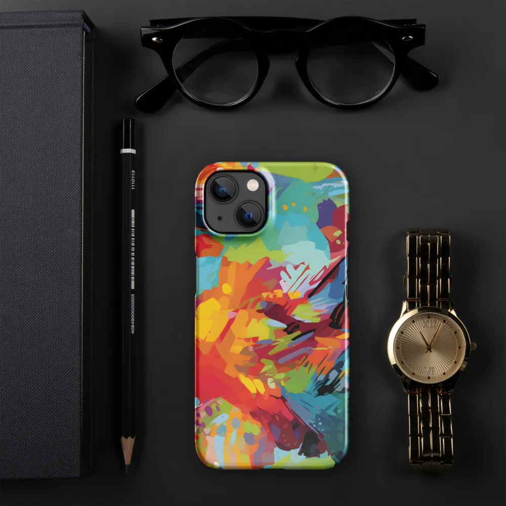 Colorful Lizard: An Abstract Adventure | Phone Case |  13 | Snap Case | Glossy