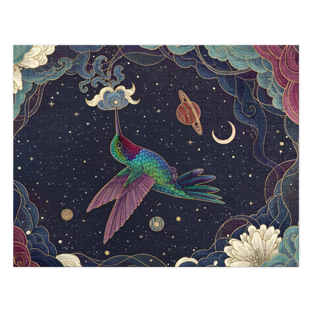 Celestial Hummingbird 
 Jigsaw Puzzle in Tin Box