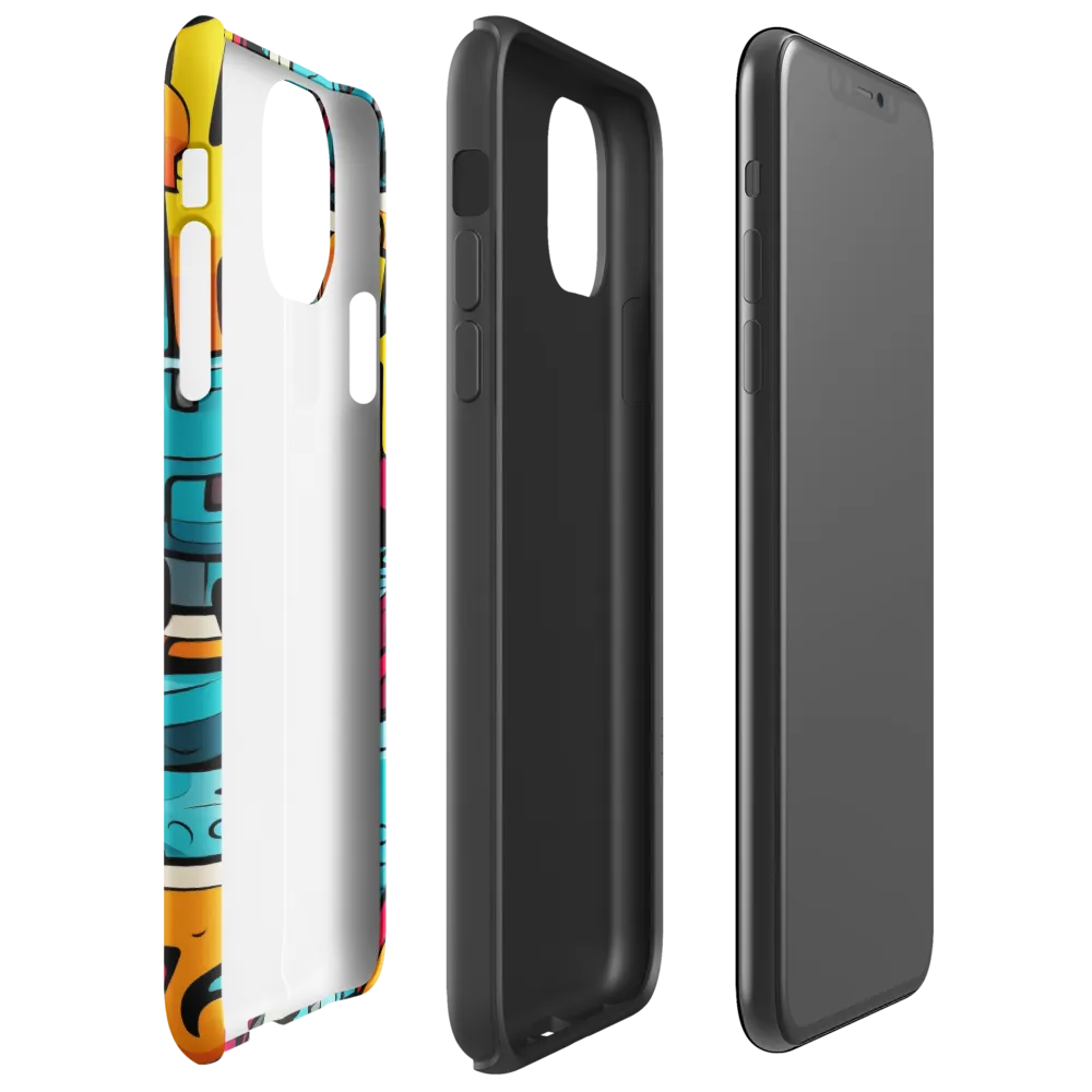 Urban Flow: A Graffiti Odyssey | Phone Case |  11 Pro Max | Tough Case | Glossy