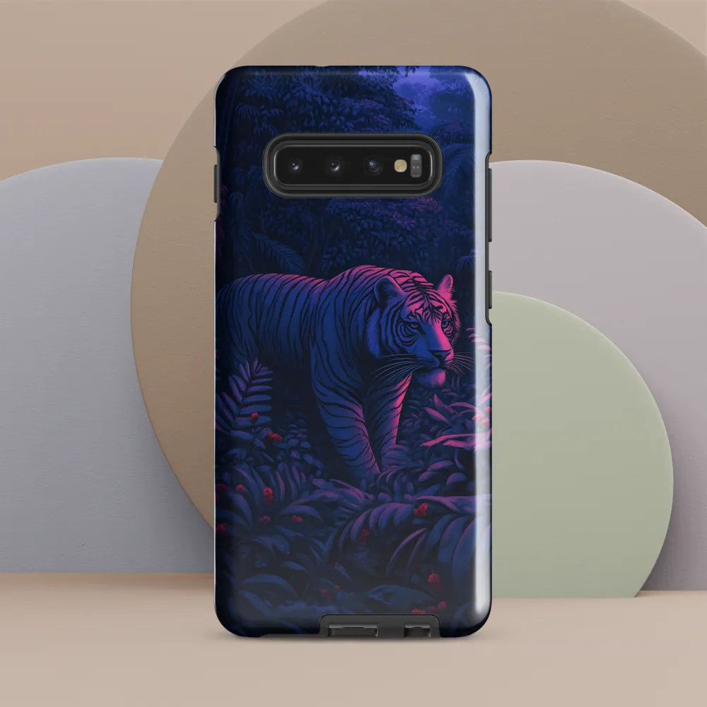 Mystic Prowler: The White Tiger in the Jungle | Phone Case |  S10 Plus | Tough Case | Glossy