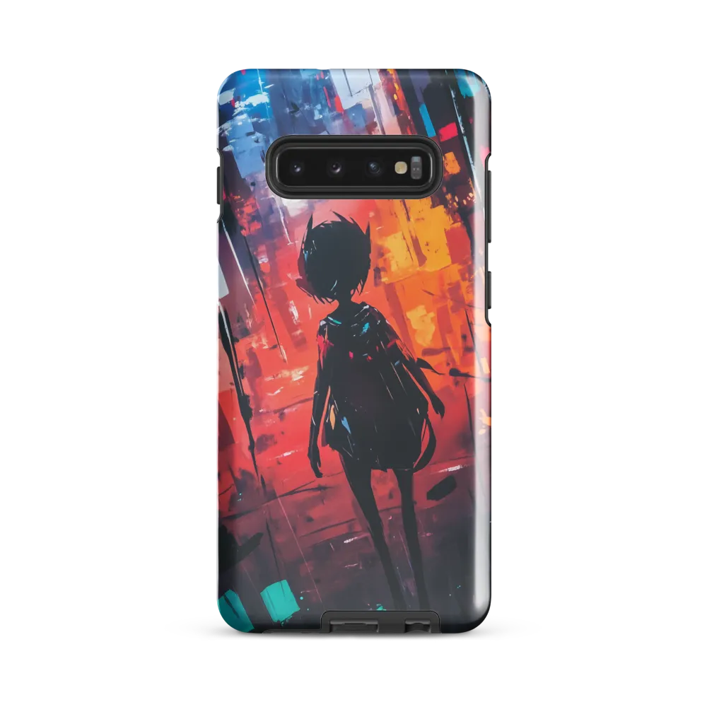 Silhouette in the Urban Abyss | Phone Case |  S10 Plus | Tough Case | Glossy