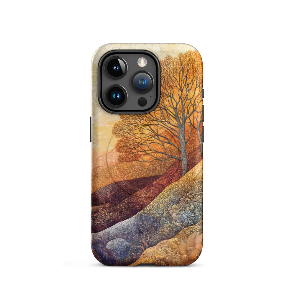 Amber Canopy on Patterned Hills