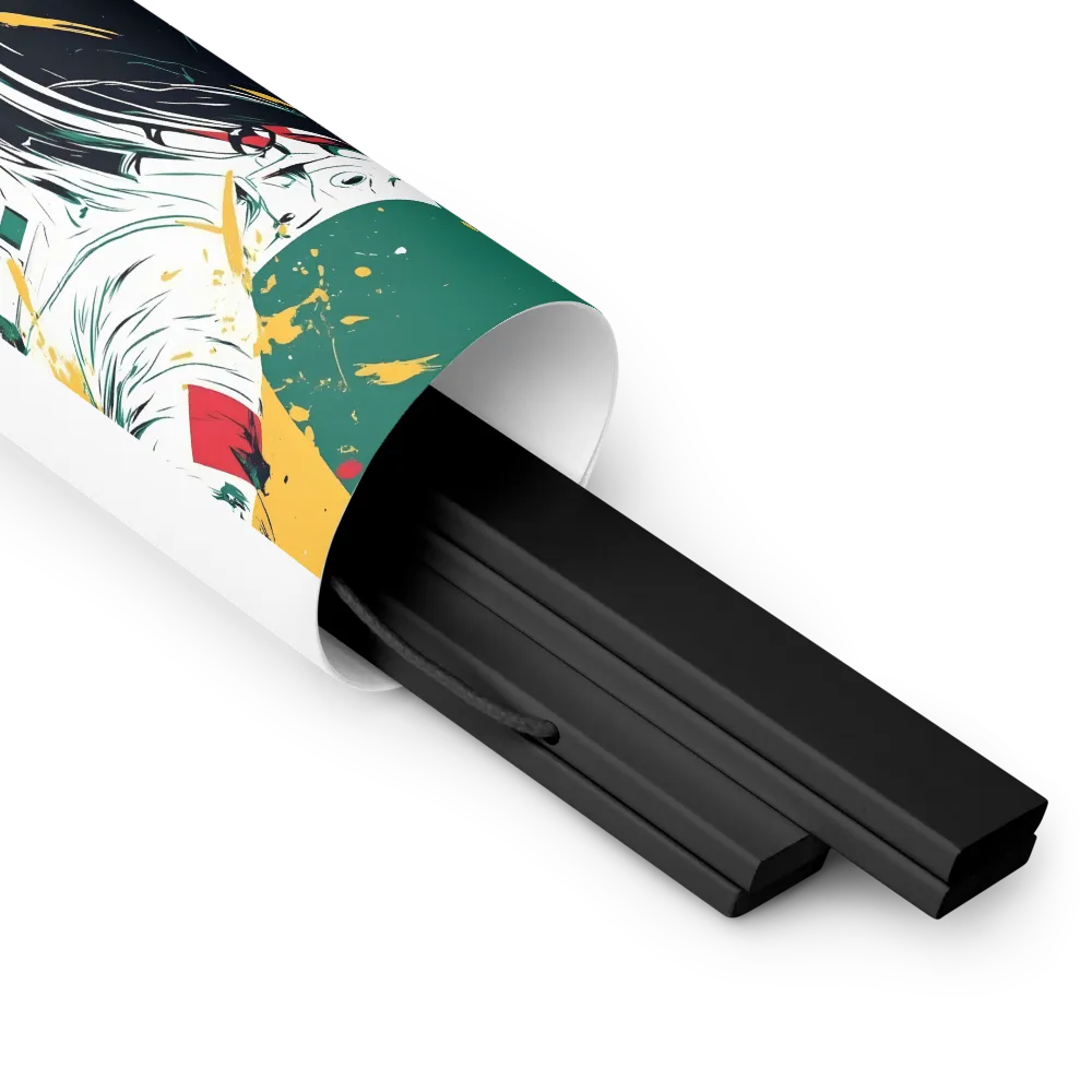 Galactic Explorer: A Modern Odyssey | Poster With Black Wood Hanger | 8″×10″