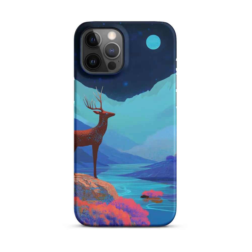 Cosmic Serenity: The Starlit Stag | Phone Case |  12 Pro Max | Snap Case | Matte