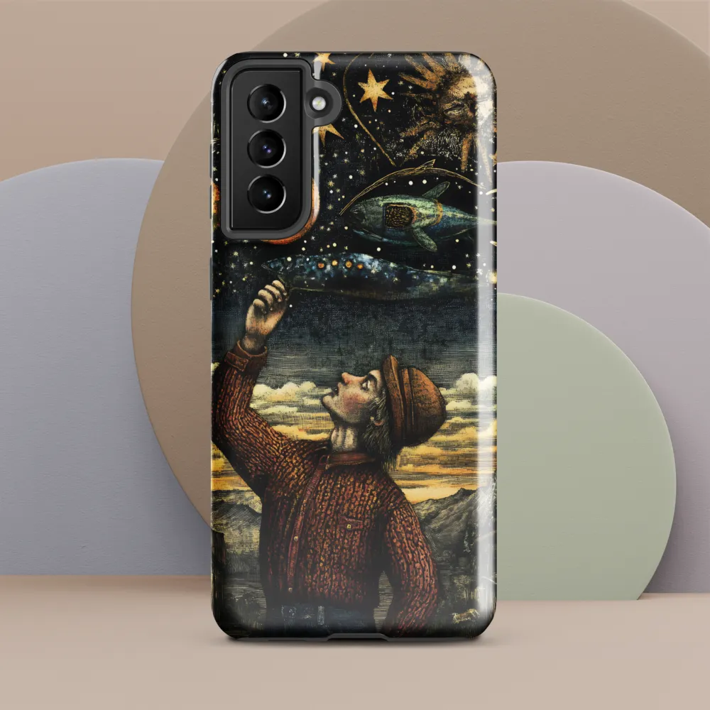 Cosmic Curiosity: A Journey Beyond Earth | Phone Case |  S21 Plus | Tough Case | Glossy