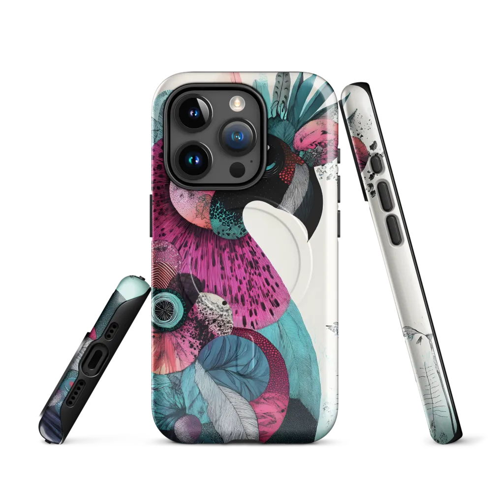 Vibrant Flamingo | Phone Case |  15 Pro | MagSafe® Tough Case | Glossy